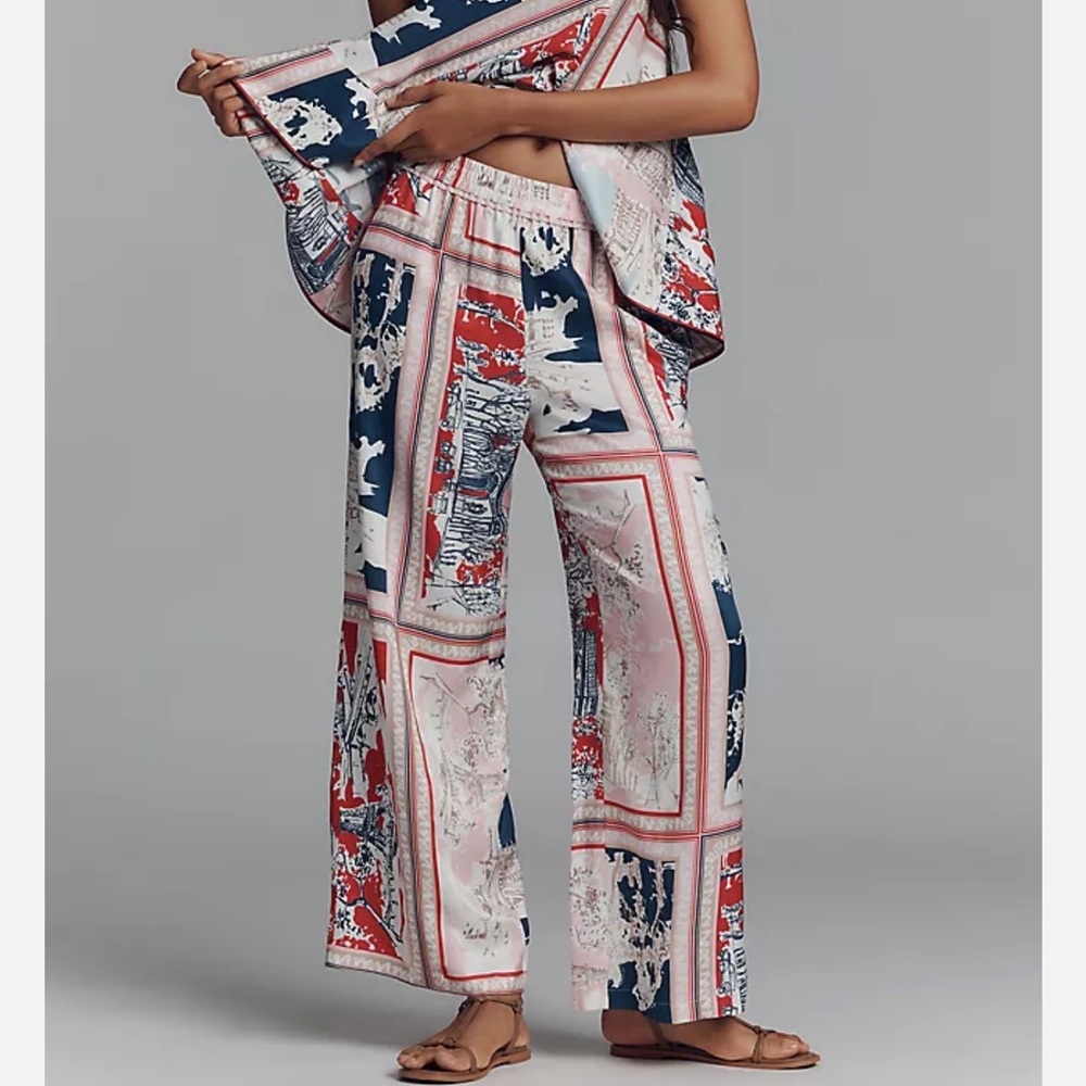 Maeve / Anthropologie silk pants
